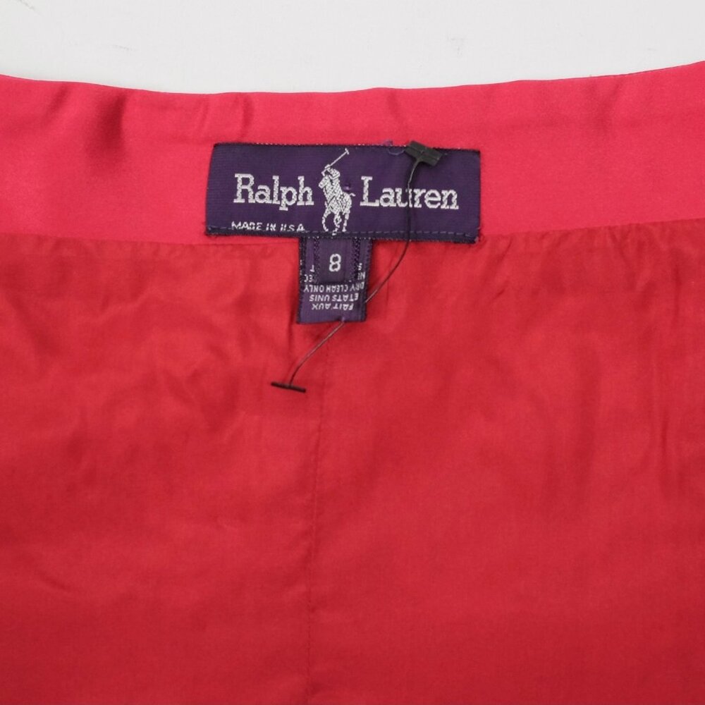 Ralph Lauren Purple Label Collection Small corset bustier top vintage red gold - Picture 3 of 13